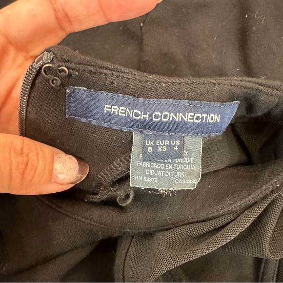 French Connection Black Viven Paneled Dress - Picture 5 of 9